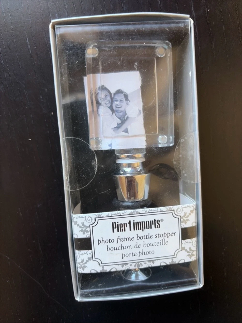 Pier 1 Imports Photo Frame Bottle Stopper NIB